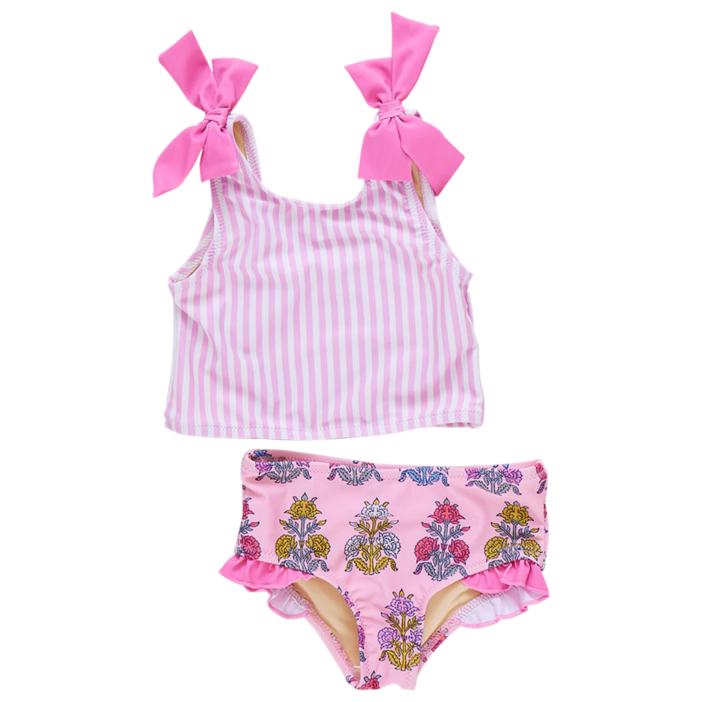 Pink Chicken Shelly Tankini in Pink Stripe