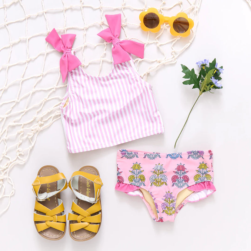 Pink Chicken Shelly Tankini in Pink Stripe