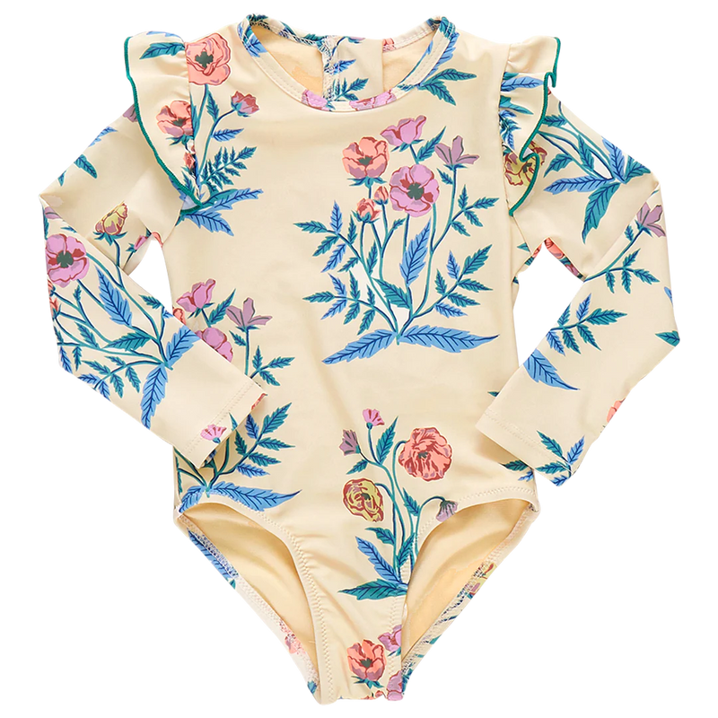 Pink Chicken Rachel Swimsuit in Pale Yellow Poppy