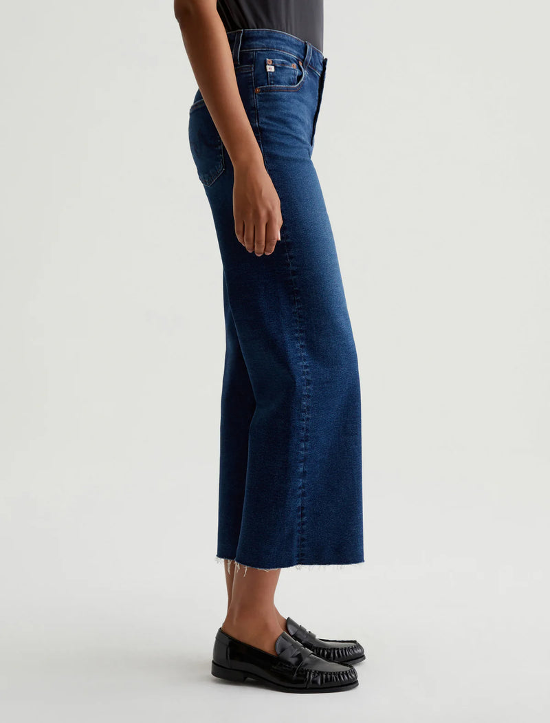 AG Saige Wide Leg Crop Denim in 7 Years Antwerp