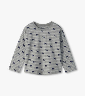 Hatley Drop Shoulder Tee in Tiny Pups