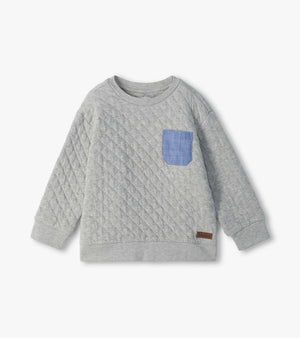 Hatley Quilted Pullover in Grey