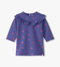 Hatley Ruffle Dress in Foil Cherries