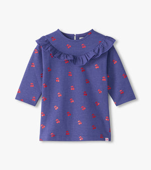 Hatley Ruffle Dress in Foil Cherries