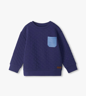 Hatley Quilted Pullover in Patriot Blue