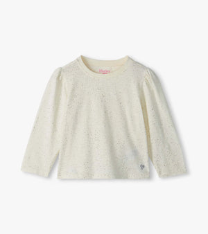 Hatley Puff Sleeve Tee in Cream Hot Melt