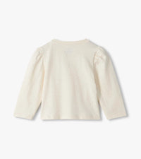 Hatley Puff Sleeve Tee in Cream Hot Melt
