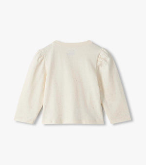 Hatley Puff Sleeve Tee in Cream Hot Melt