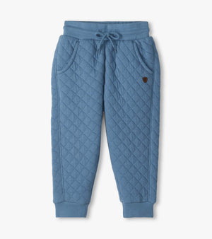Hatley Quilted Jogger in Faded Denim