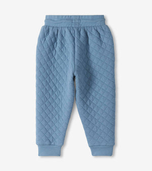Hatley Quilted Jogger in Faded Denim