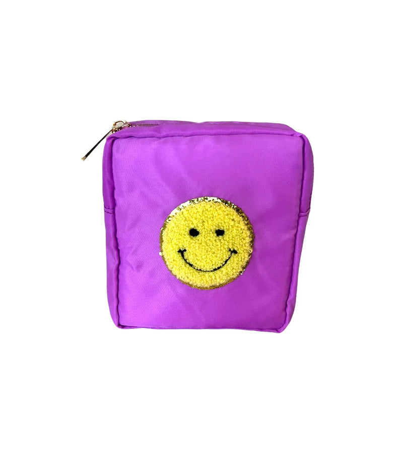 Mavi Bandz Mini Varsity Smiley Cosmetic Bag