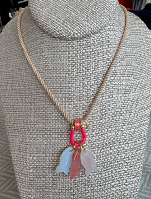 Opal/Pink/Rose on Tan