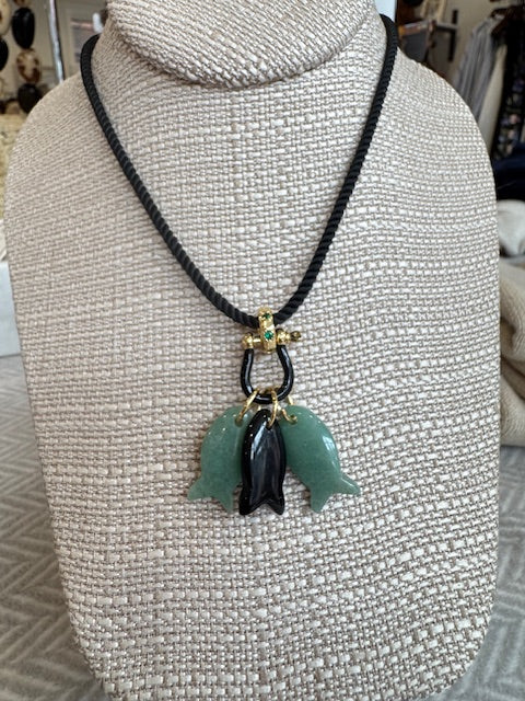 Aventurine/Onyx/Aventurine on Black