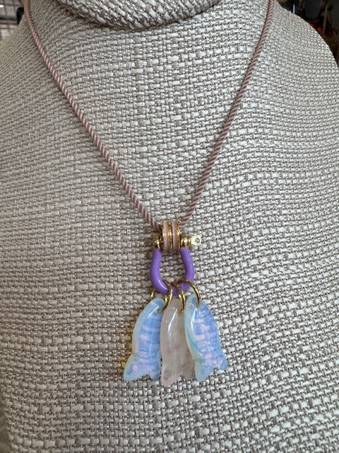 Opal/Rose/Opal on Taupe