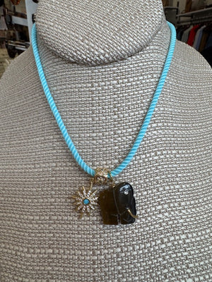 Assorted - Forever Blythe Vintage Gemstone Elephant Necklace