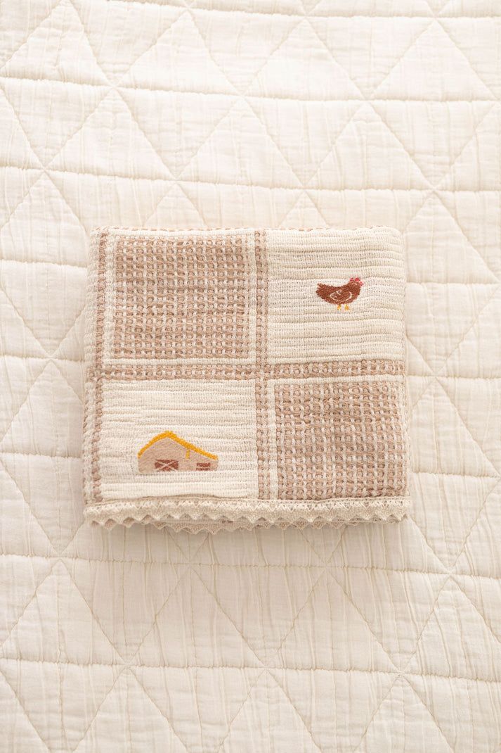 New Grain Patchwork Blanket in Farm