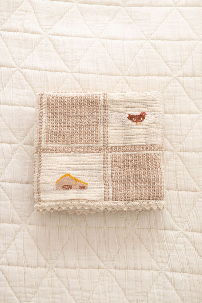 New Grain Patchwork Blanket in Farm