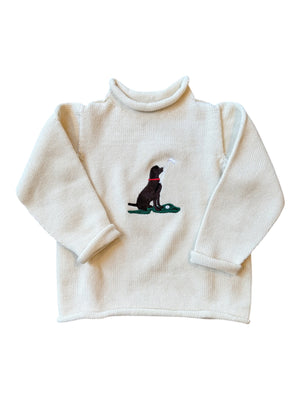 A Soft Idea Greenway Lab Roll Neck Sweater in Natural