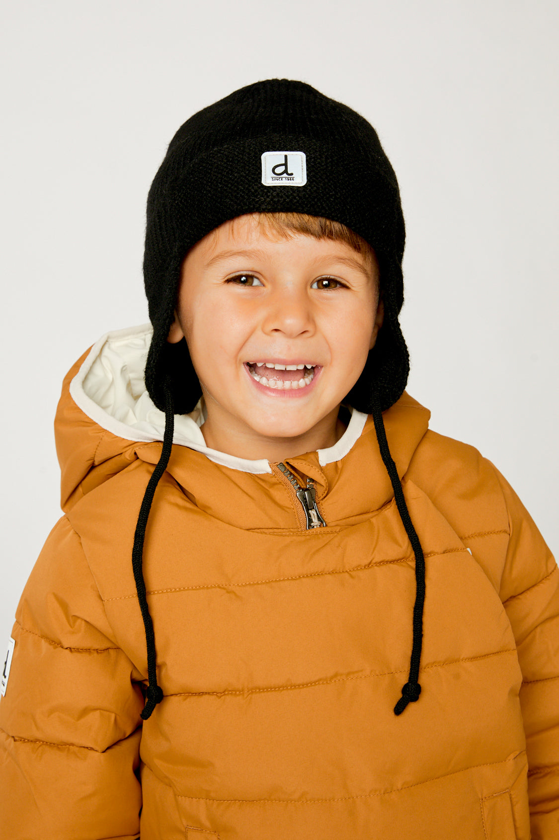 Deux Par Deux Baby Knit Hat in Anthracite
