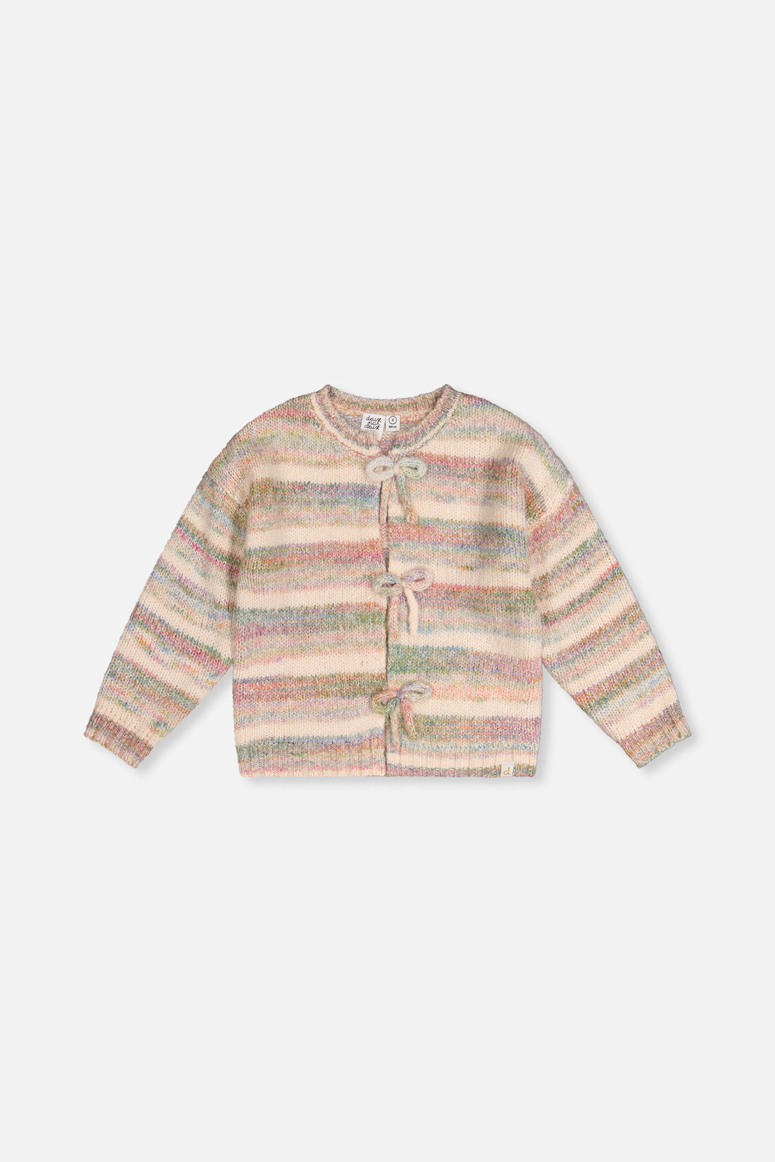 Deux Par Deux Cardigan in Mauve Stripe