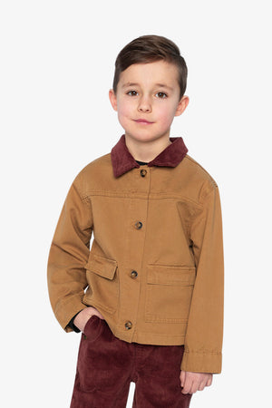 Deux Par Deux Barn Jacket in Brown
