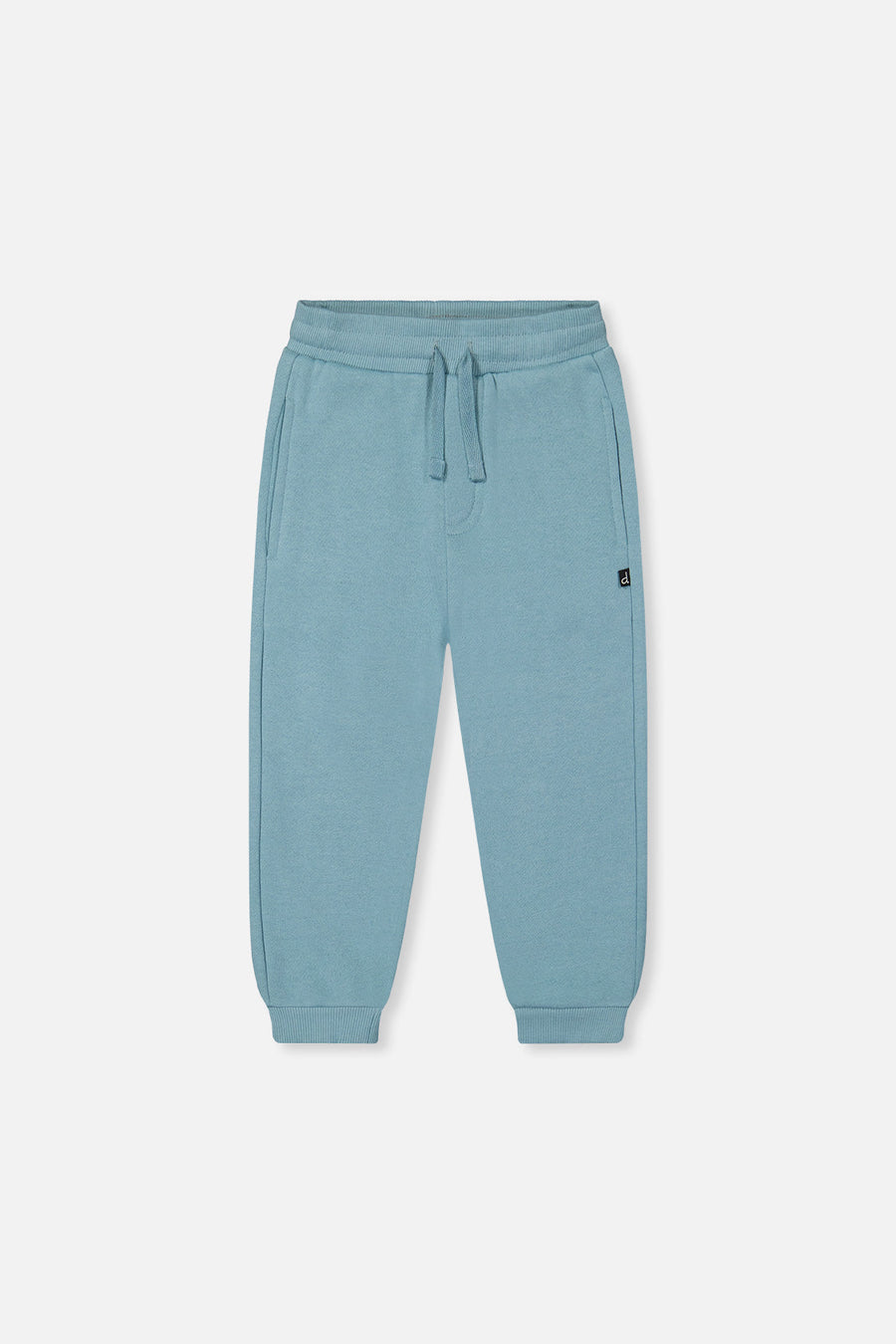 Deux Par Deux Baby Fleece Sweatpants in Stone Blue