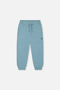 Deux Par Deux Fleece Sweatpants in Stone Blue