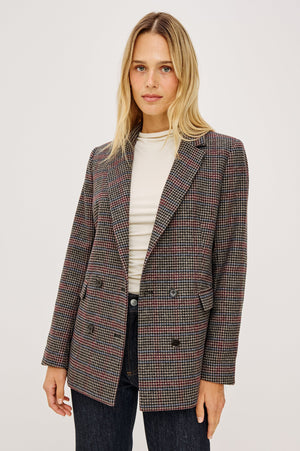 Rails Jac Blazer in Oxford Plum