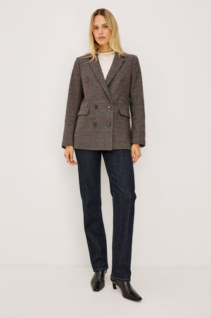Rails Jac Blazer in Oxford Plum