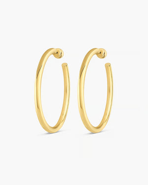 Gorjana Carter Statement Hoops (in Gold)