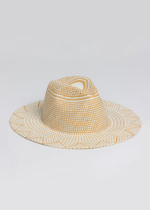 Hat Attack Luxe Novelty Packable in Ivory/Tan