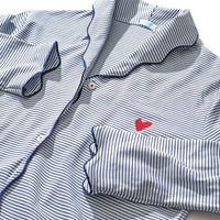 Joy Street Women's Harbor Heart Stripe Pajama Set