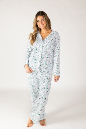 Joy Street Women's Long Pajama Set in Apres Ski