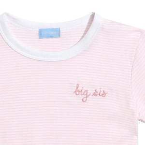 Joy Street Kids Big Sis T-Shirt in Light Pink