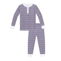Joy Street Kids Sailor Hearts Pajamas in Navy