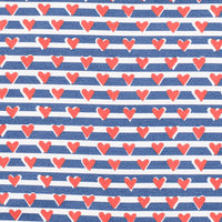 Joy Street Kids Sailor Hearts Pajamas in Navy
