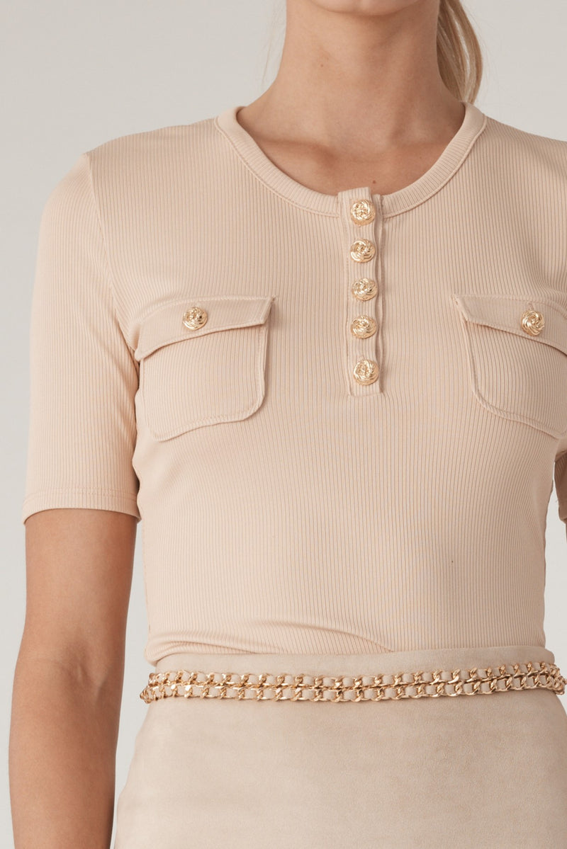 Generation Love Faith Solid Top in Sand