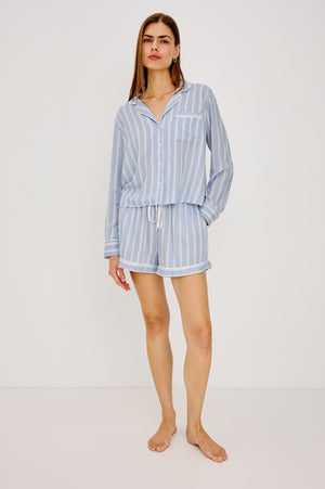 Rails Kellen Pajama Set in Cloud Stripe