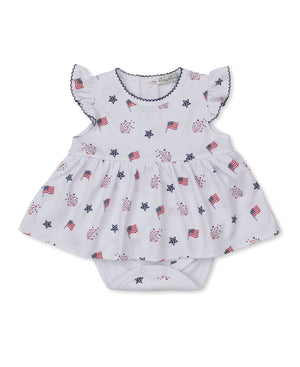 Kissy Kissy Bodysuit Dress in Star-Spangled Freedom