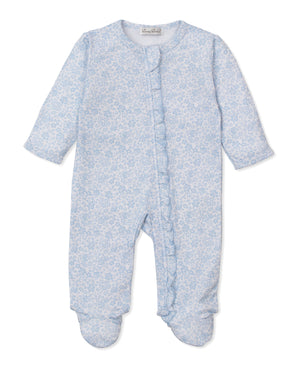 Kissy Kissy Ruffle Zip Footie in Country Gardens