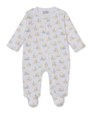 Kissy Kissy Zip Footie in Duck Pond Paddles