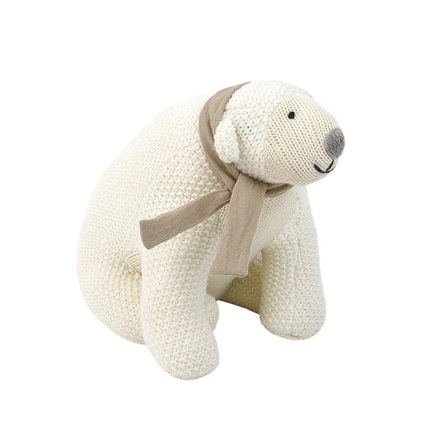 Mon Ami Knit Scout the Polar Bear - Multiple Sizes