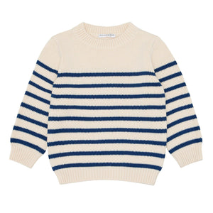 Minnow Stripe Sweater in Cream/Navy