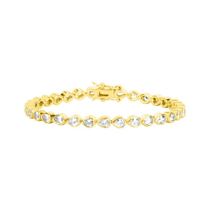 fyb Lily Tennis Bracelet in Gold