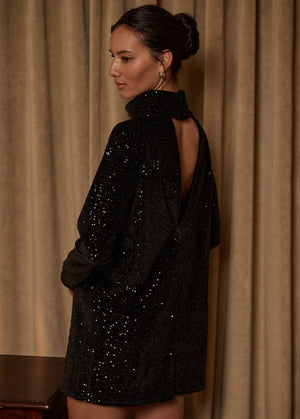 Favorite Daughter The Out of Your League Dress in Party Black