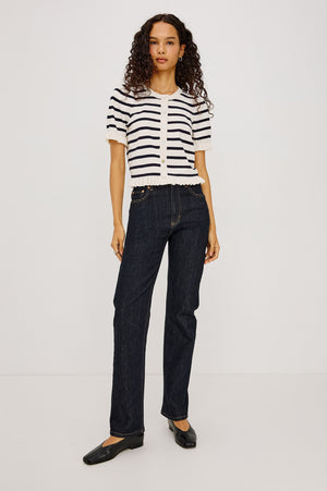 Rails Lora Sweater in Ivory Stripe