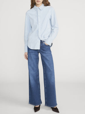 Frame Low Rise Slim Palazzo Jean in Femma