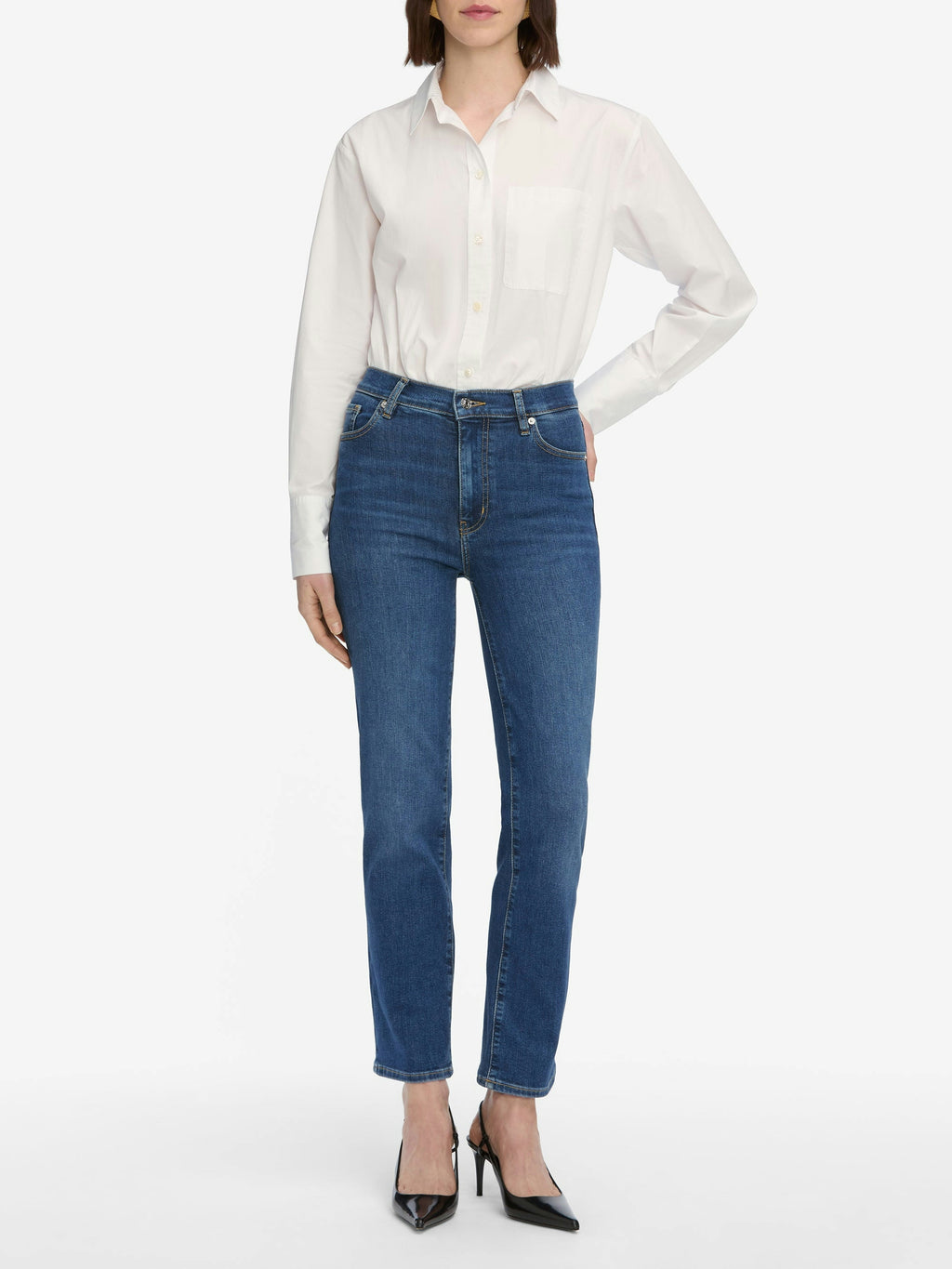 Frame Le Sleek Straight Jean in Femma