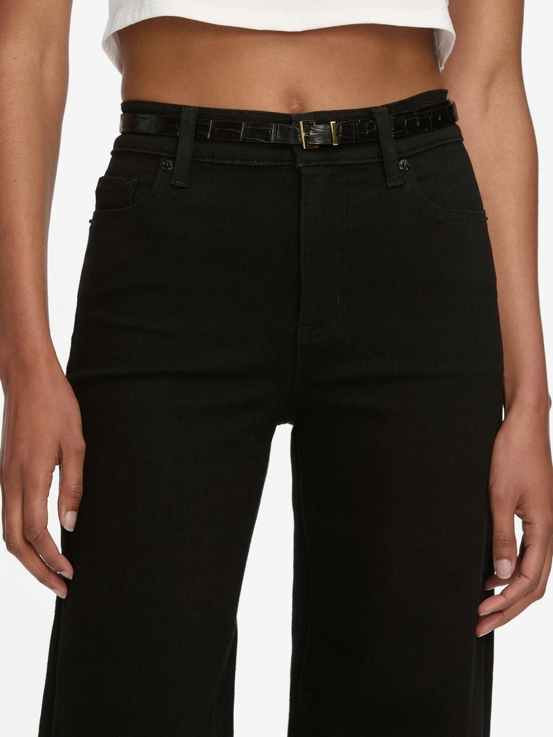 Frame Le Slim Palazzo Jean in Black