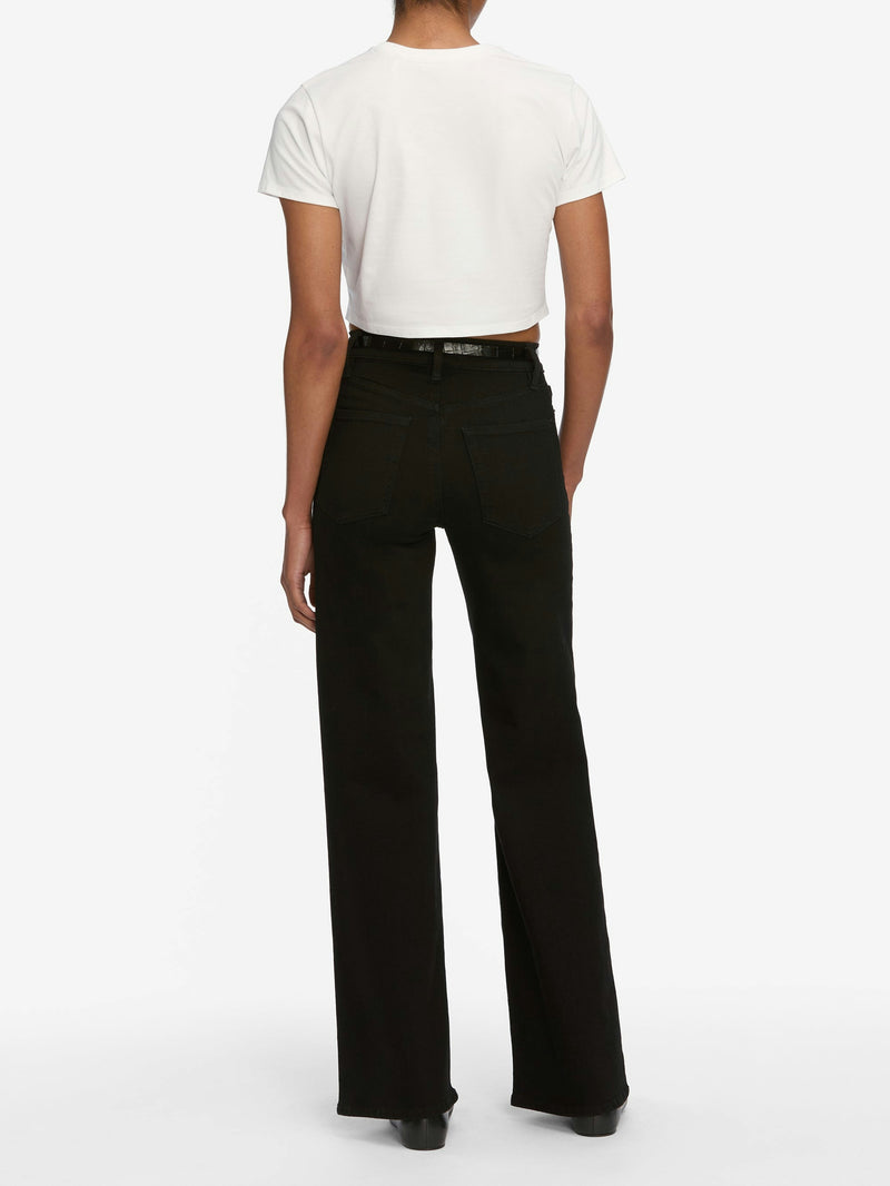 Frame Le Slim Palazzo Jean in Black